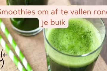met smoothies en shakes afvallen rond je buik